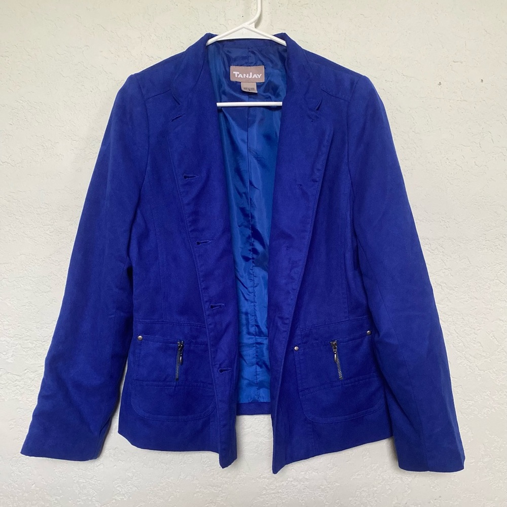 Tanjay Blue Blazer Jacket Size 8